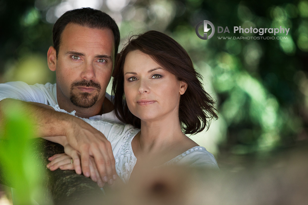 Couple portrait - at Gairloch Gardens, Oakville by DA Photography , www.daphotostudio.com