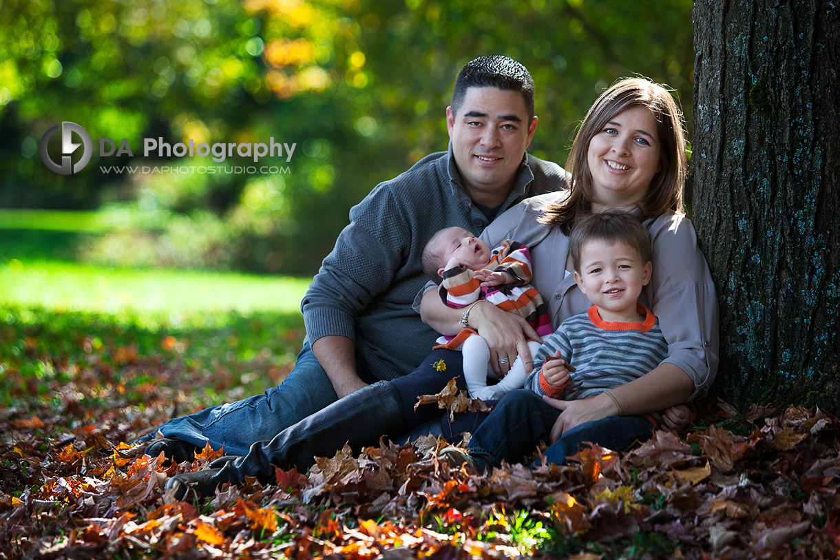 Family portrait  in Fall- Heart Lake Conservation Area, Brampton by DA Photography , Family Photography