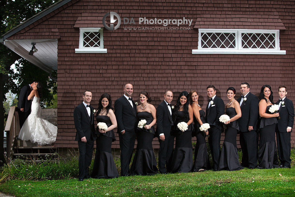 Groom and Bride with their bridal party - Wedding Photography by Dragi Andovski at Erchelss Estate, Oakville