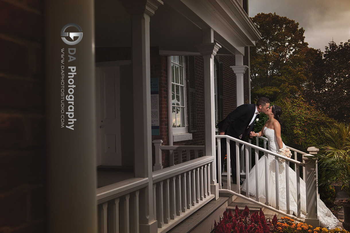 Bride and groom on their  wedding day - Wedding Photography by Dragi Andovski at Erchelss Estate, Oakville