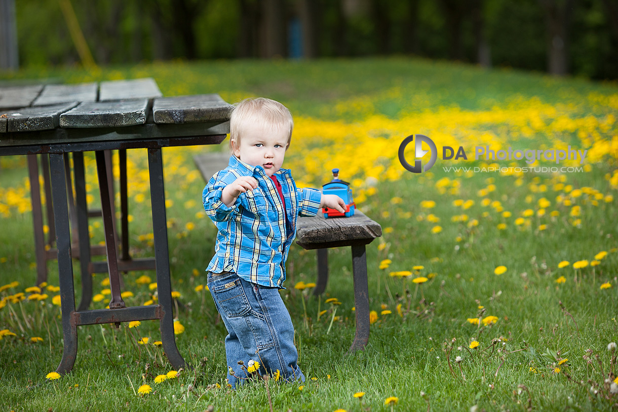 Toddler in Spring - Children Photography by Dragi Andovski at Kelso, ON