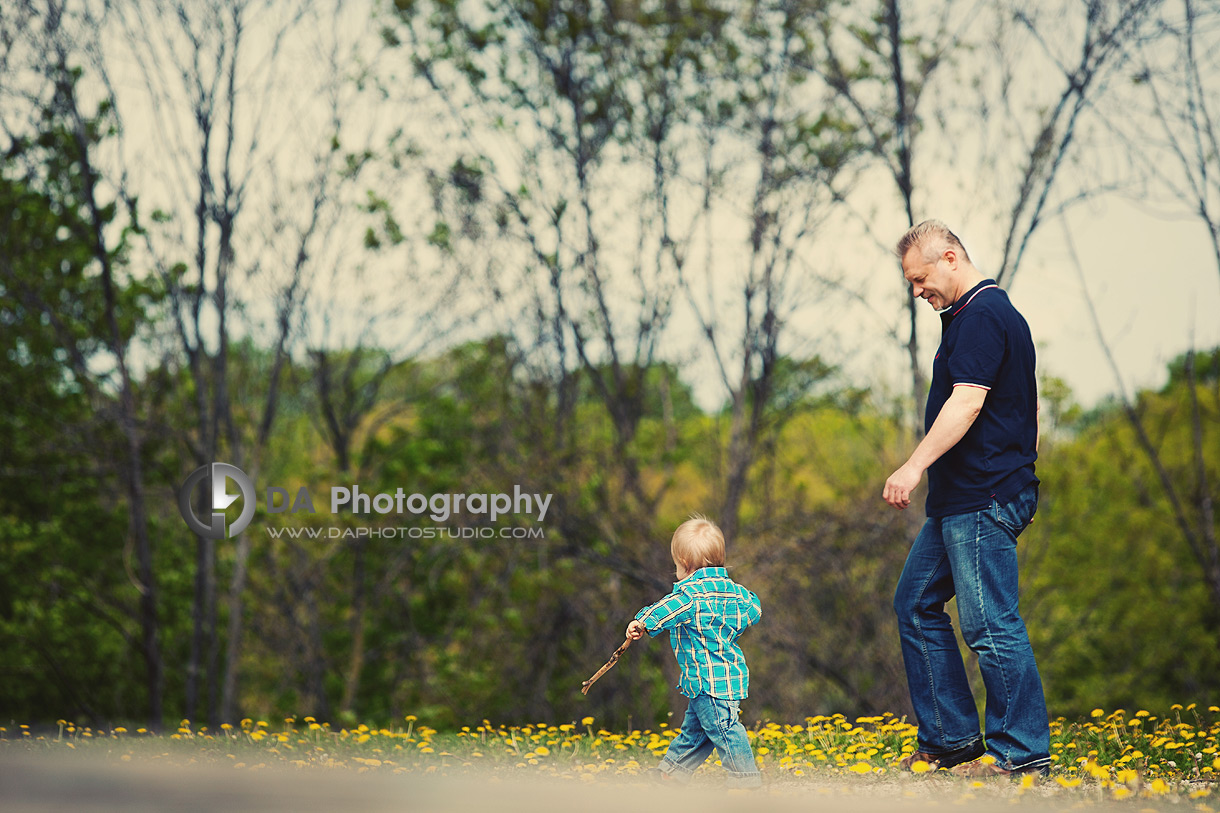 Toddler with his father - Children Photography by Dragi Andovski at Kelso, ON