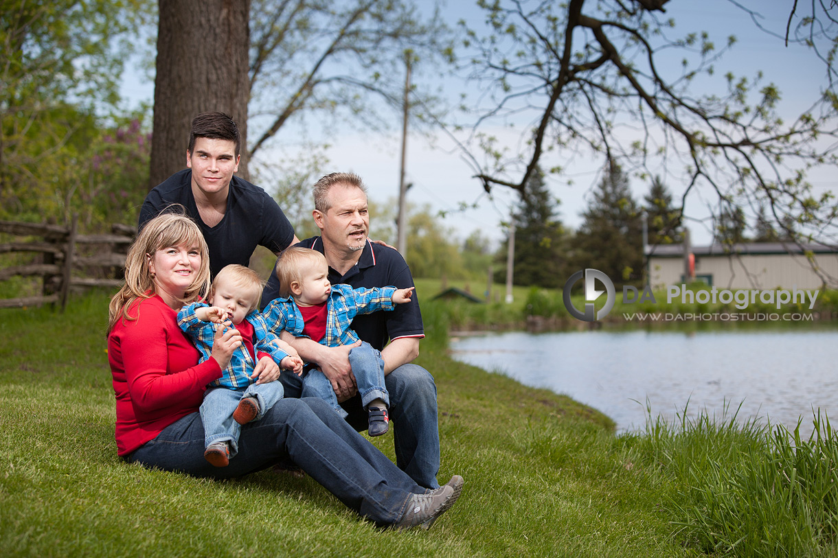 Family Portrait by the lake - Family Photography by DA Photography at Kelso, ON