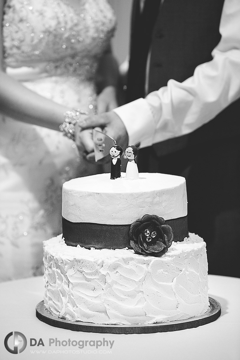 Wedding day Cake cutting - by DA Photography at Black Creek Pioneer Village, www.daphotostudio.com