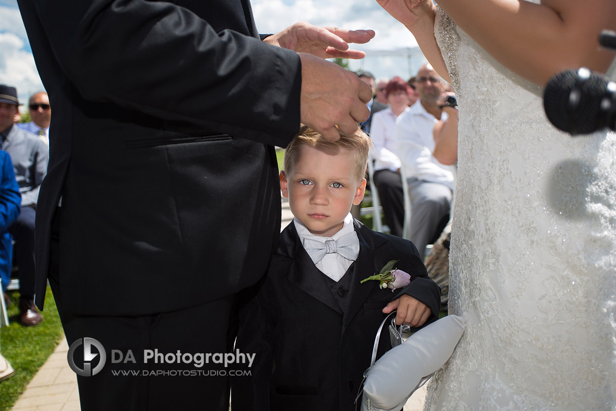 Ring Boy at wedding ceremony - Wedding Photographer by DA Photography , www.daphotostudio.com