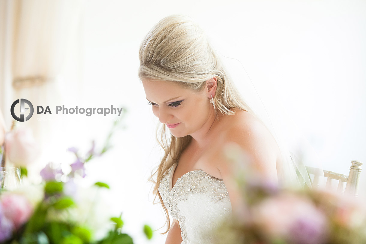 Bride in her happy thoughts - Wedding Photographer by DA Photography , www.daphotostudio.com