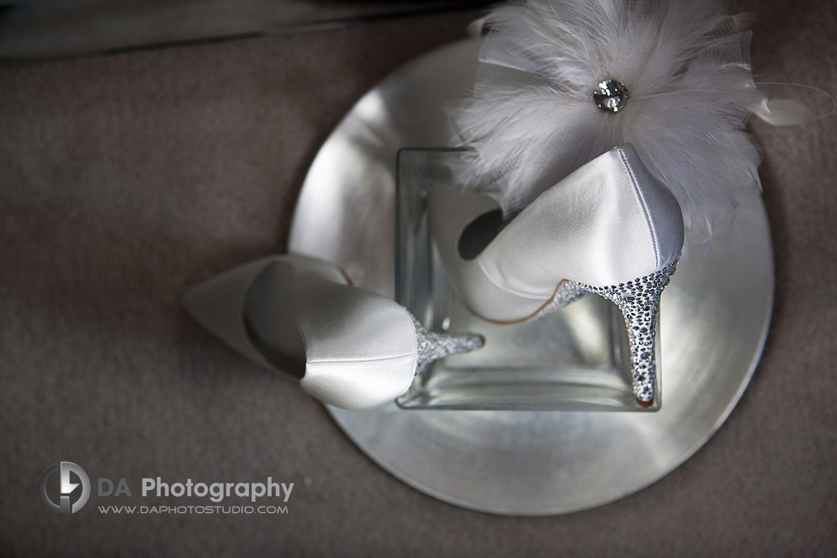 Wedding day, bride's shoes - by DA Photography at West River, www.daphotostudio.com