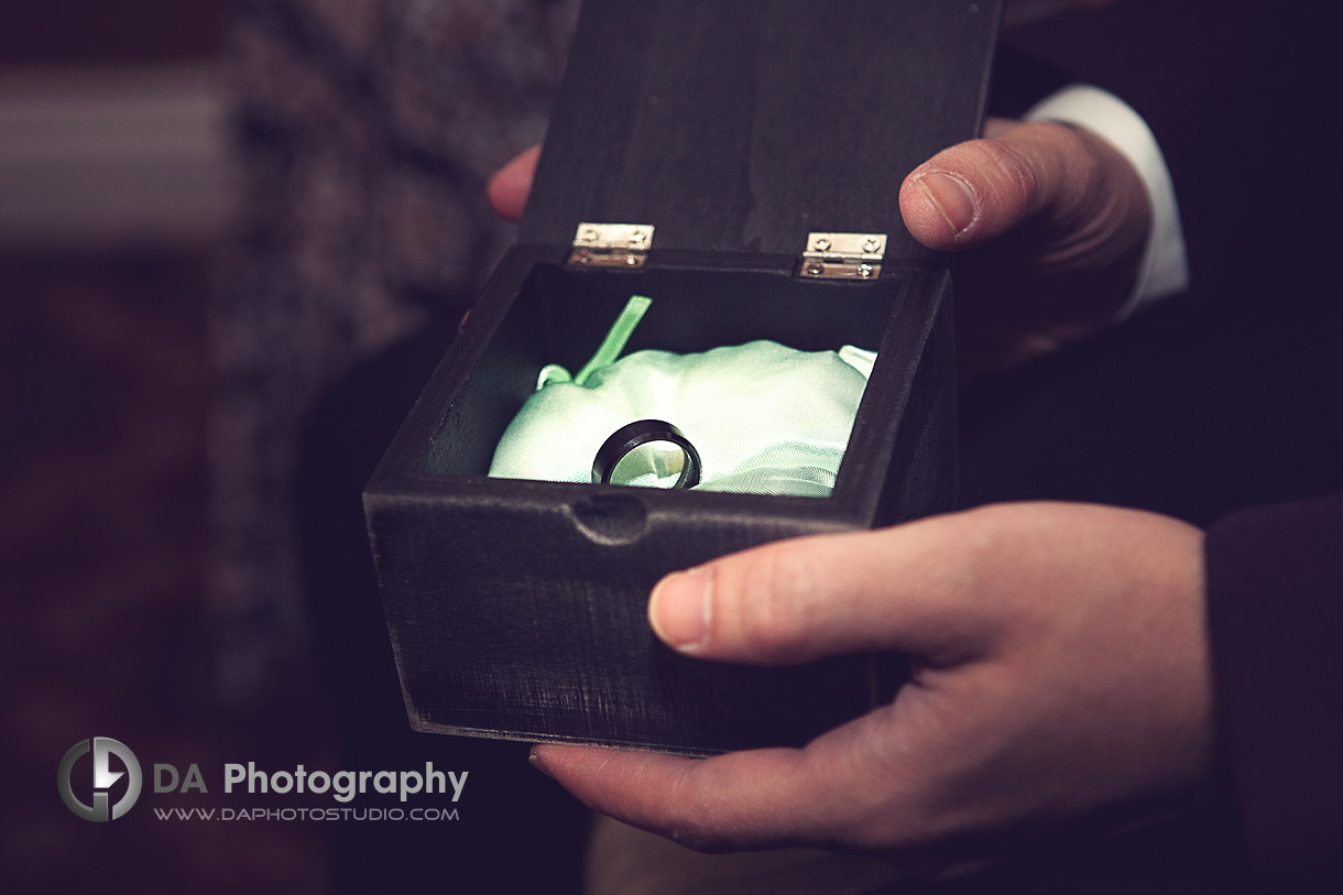 Wedding ring in a box - Same Sex Weddings by DA Photography at EdgeWater Manor - www.daphotostudio.com