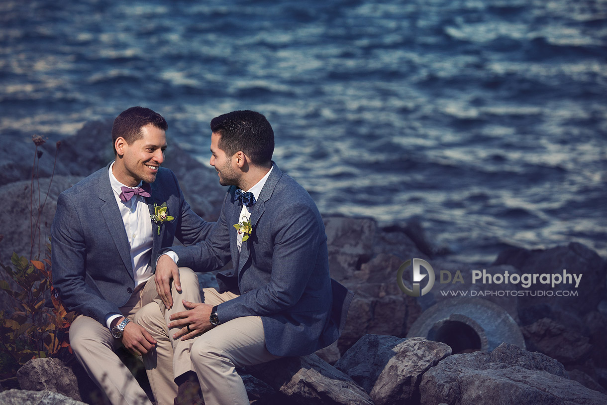 By the lake - Same Sex Weddings by DA Photography at EdgeWater Manor - www.daphotostudio.com
