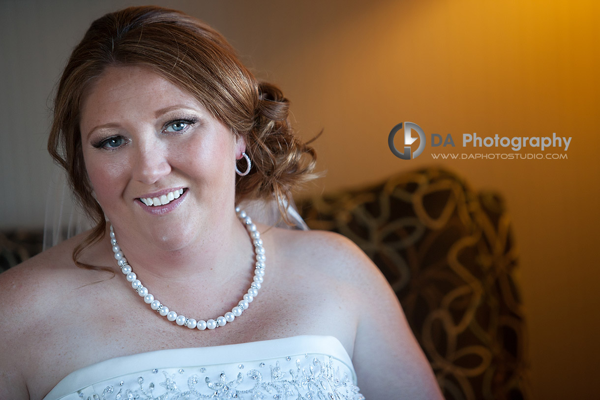 The bride on her wedding day - Blended Family in Fall wedding by DA Photography, www.daphotostudio.com