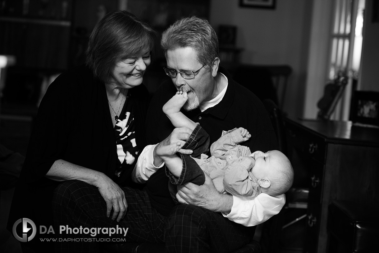 Grandparents - grandchild fun - Family Photography by DA Photography at Georgetown, ON