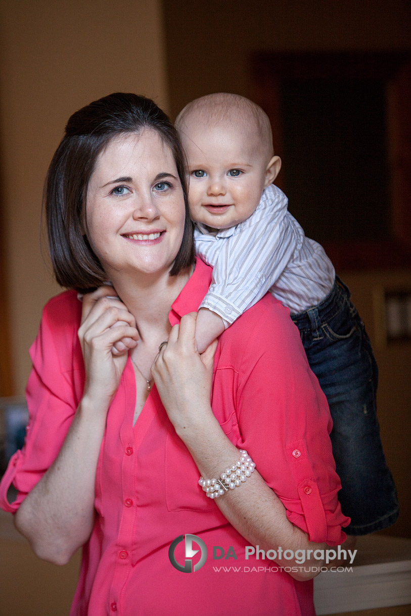 Mommy and her little baby boy portrait - Family Photography by DA Photography at Georgetown, ON