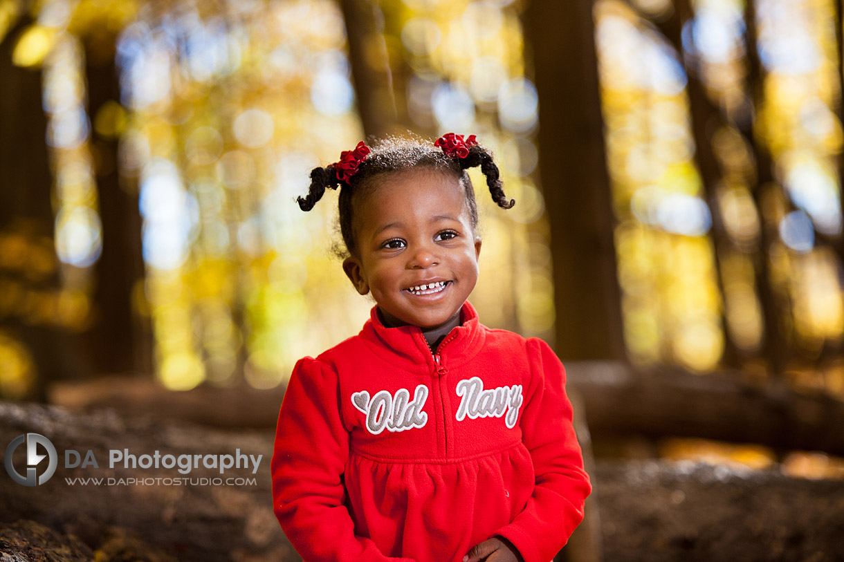 Little toddlers' Fall Portrait - by DA Photography - Family Photographer in Mississauga, www.daphotostudio.com
