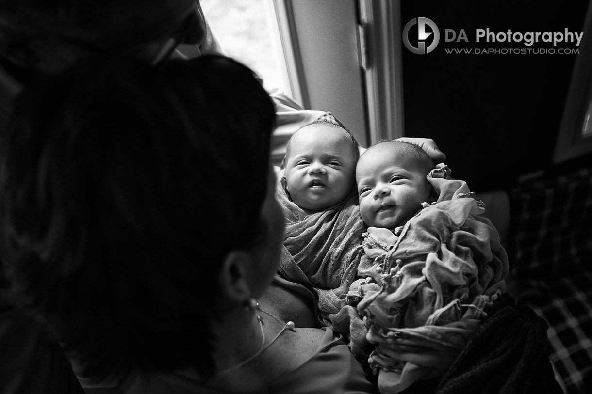 Our Joy - Twin Newborn babies by DA Photography - www.daphotostudio.com