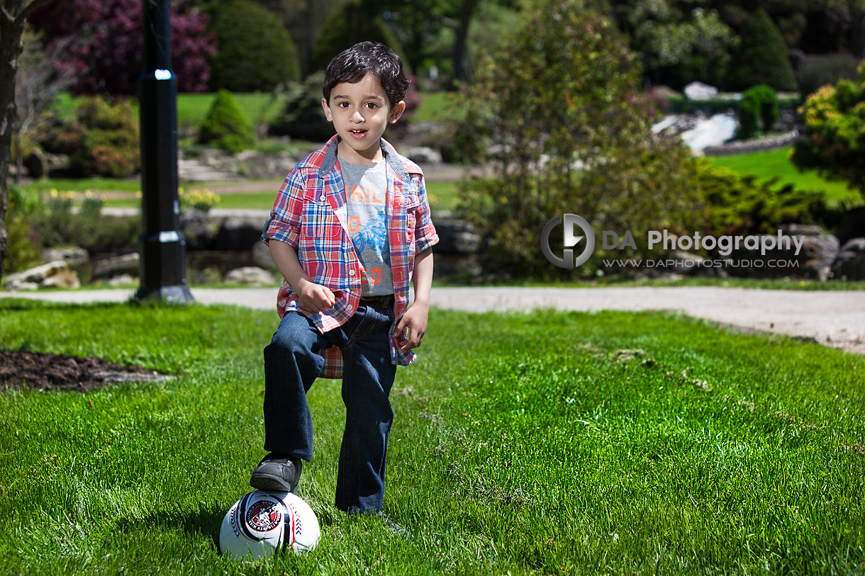 Soccer time portrait - by DA Photography - Gairloch Gardens, ON - www.daphotostudio.com