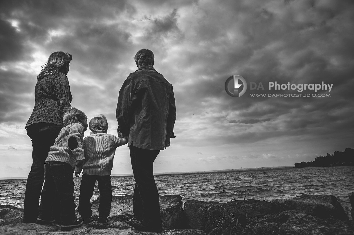 Dramatic Family portrait - Professional photos by DA Photography at Paletta Mansion, Burlington - www.daphotostudio.com