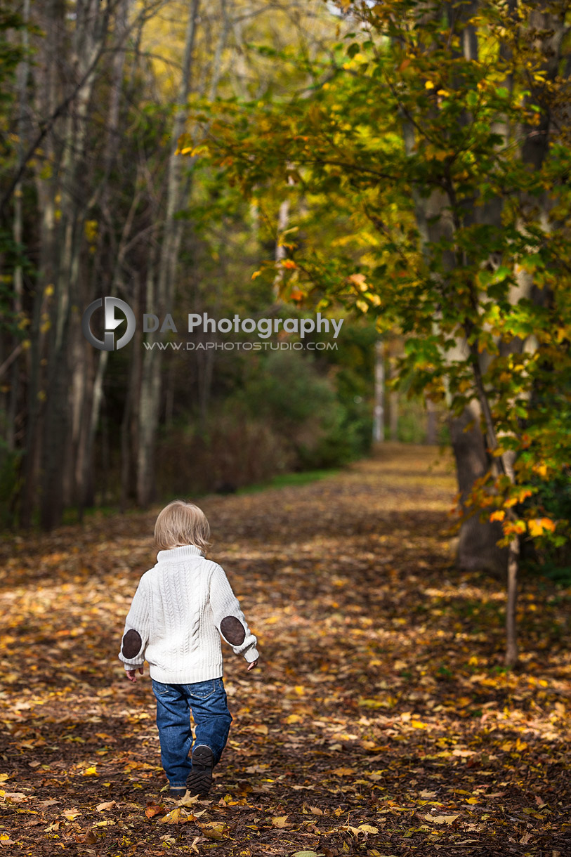 Into the woods Little Boy's portrait - Professional photos by DA Photography at Paletta Mansion, Burlington - www.daphotostudio.com