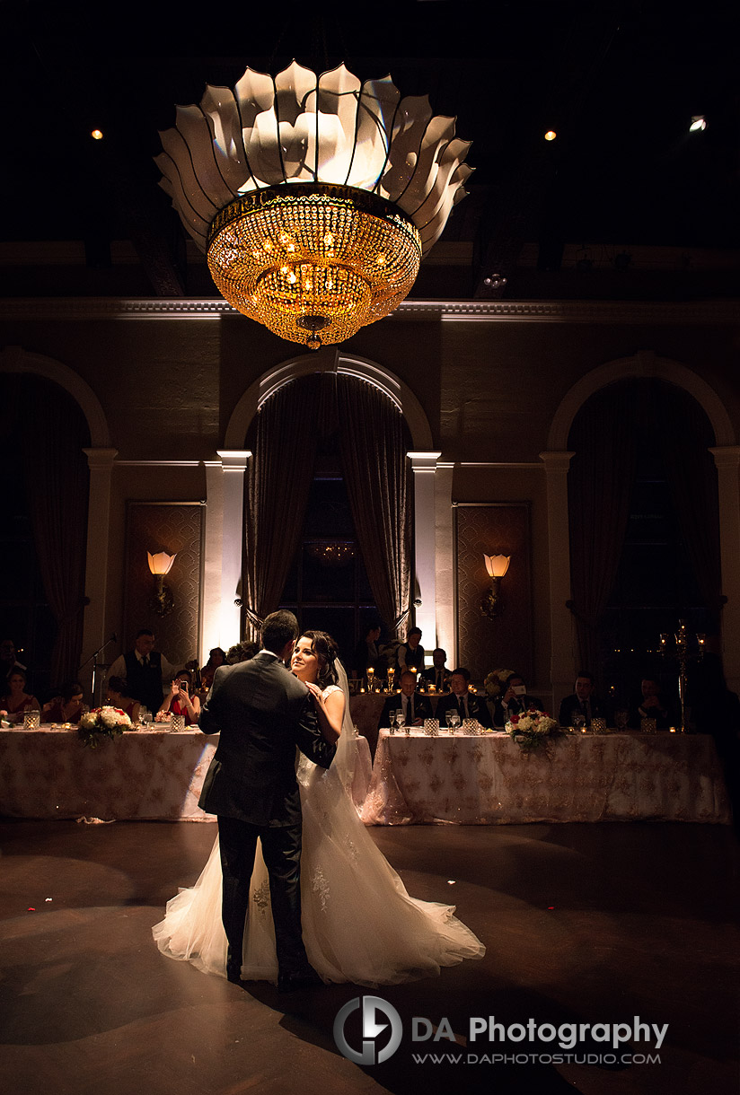 The first dance - Winter wedding at Liberty Grand by DA Photography , www.daphotostudio.com