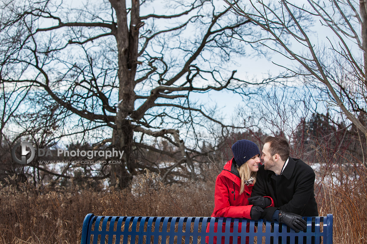 By our Tree - Winter Engagement photo shoot by DA Photography, www.daphotostudio.com