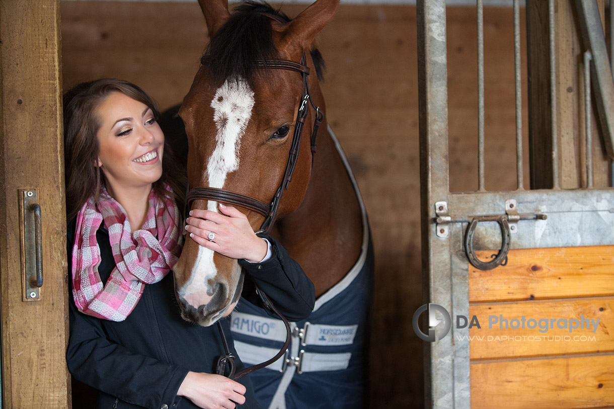 A Companion Forever - Romantic engagement photos by DA Photography at Parish Ridge Stables in Burlington , www.daphotostudio.com