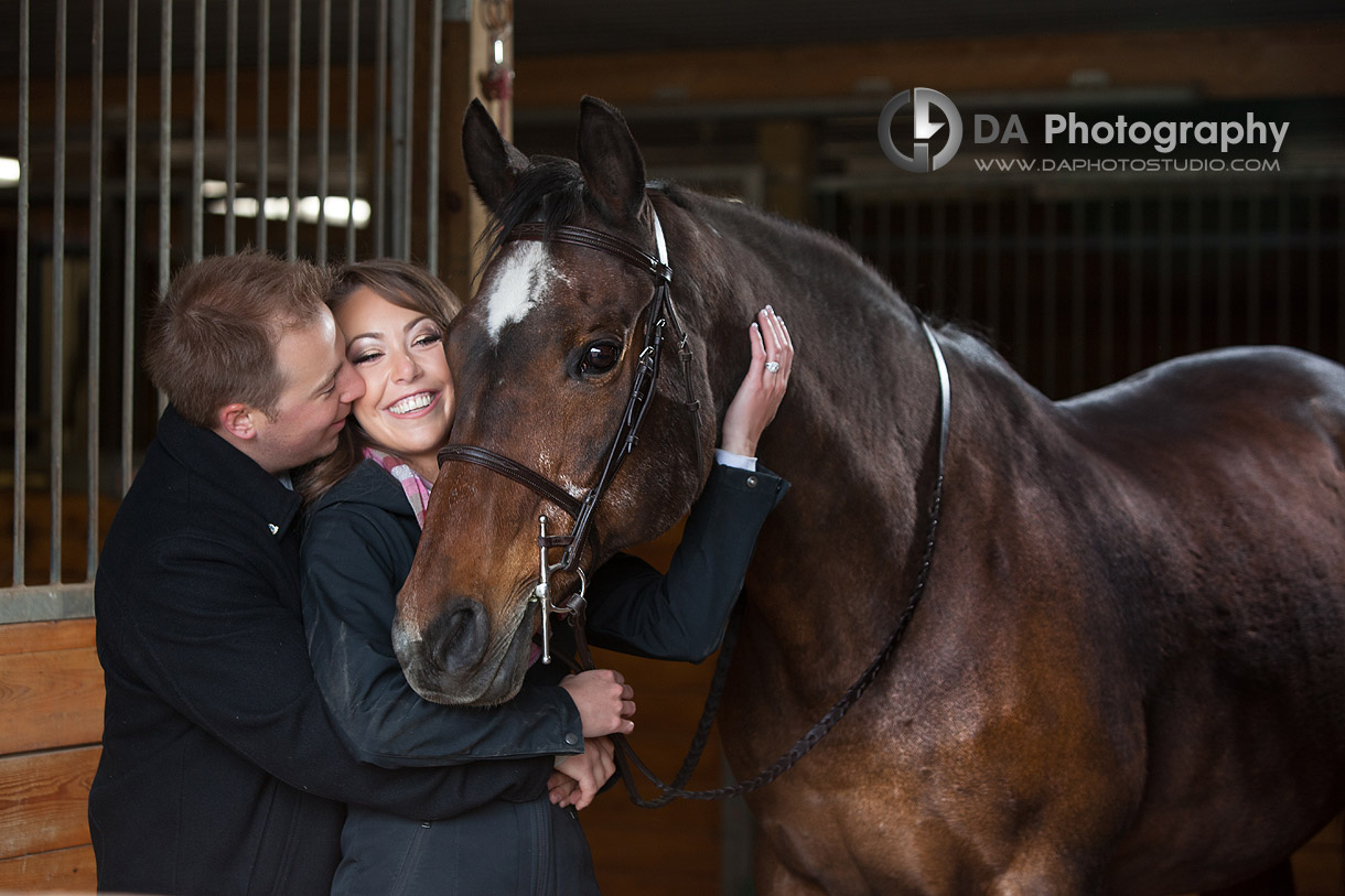 The love of Leanne life - Romantic engagement photos by DA Photography at Parish Ridge Stables in Burlington , www.daphotostudio.com