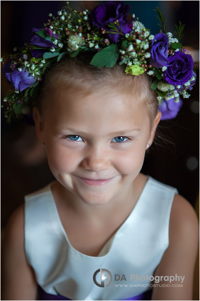 Flowergirl smile at Whistling Gardens, Wilsonville