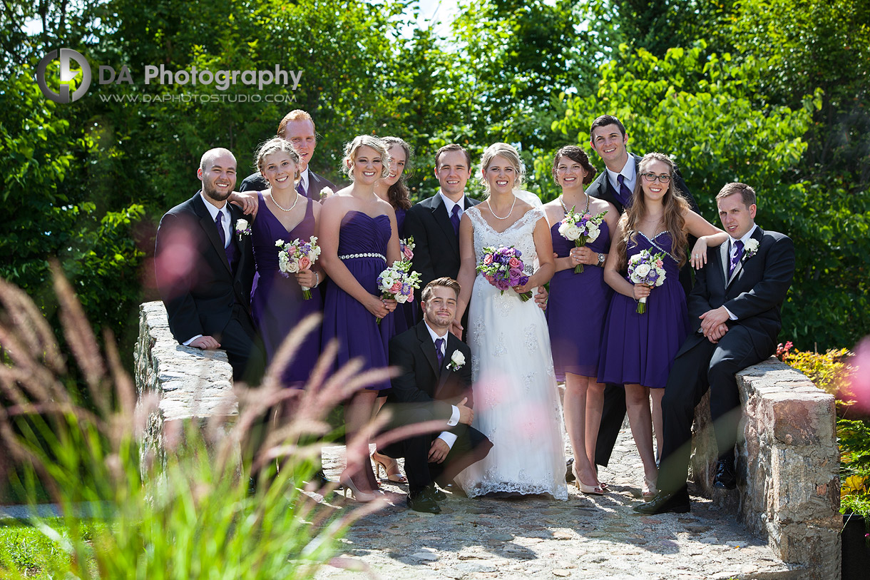 Bridal Parties at Whistling Gardens in Wilsonville, Ontario