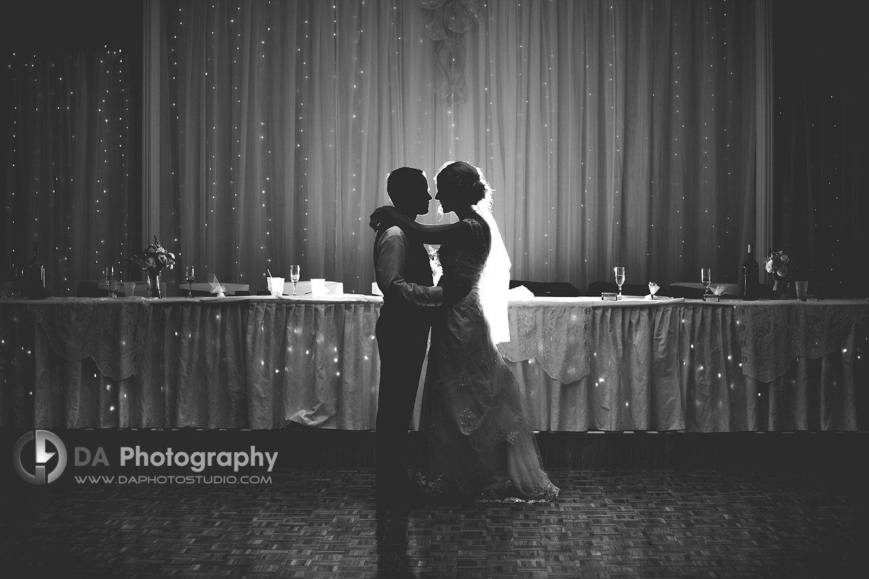 Wedding Day Bride & Groom's Silhouettes in Brantford, Ontario