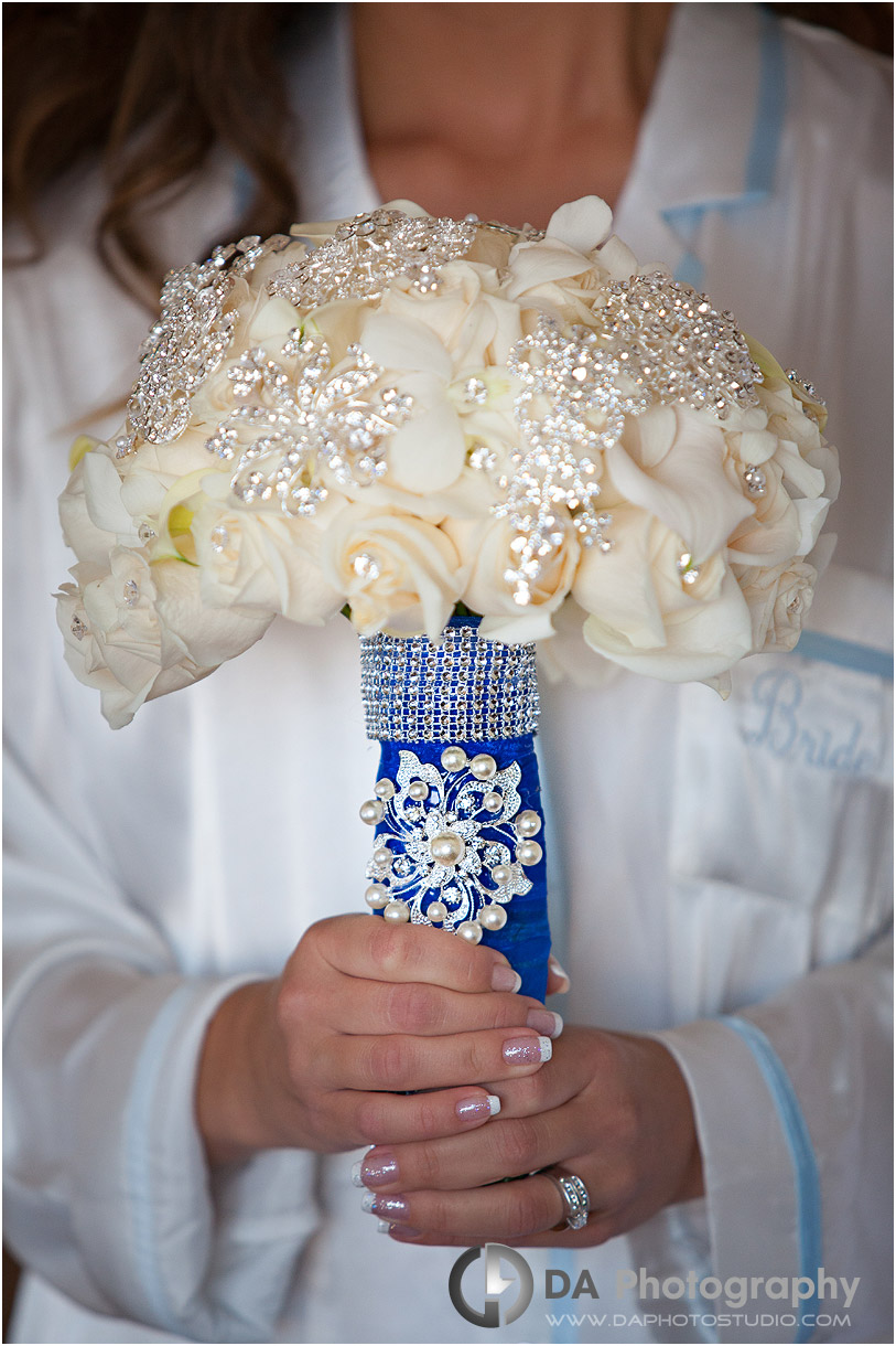 Bride's flower bouquet at Paradise Banquet Hall