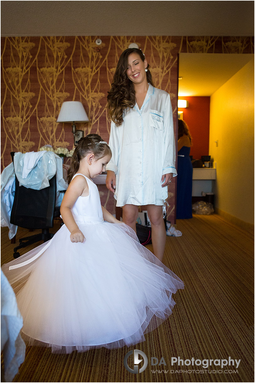 Flower girl dress at italian Wedding at Paradise Banquet Hall