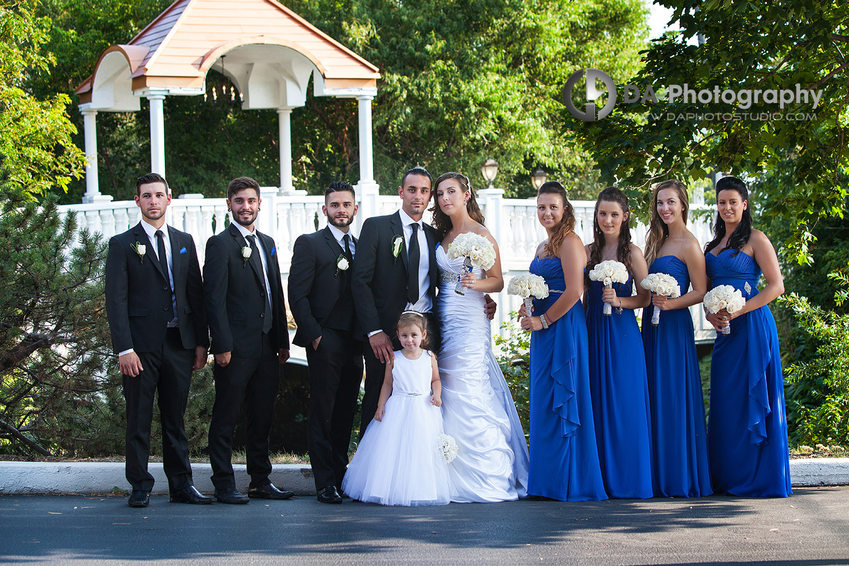 Bridal party portrait at Paradise Banquet Hall in Vaughan