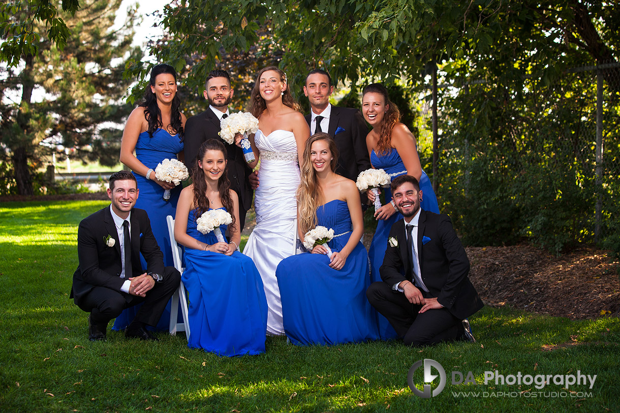 The bridal party portrait on a Italian wedding