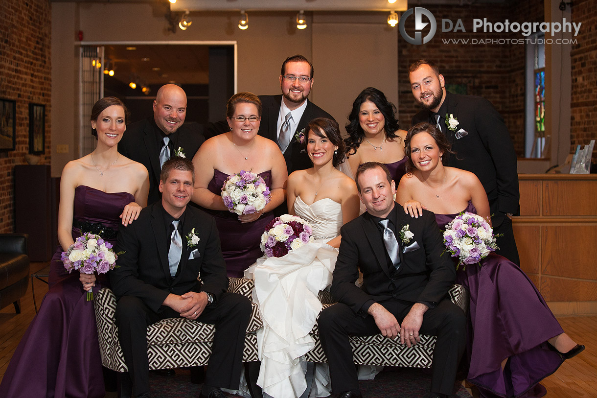 Bridal Party Portrait at Wedding in Port Dover The Lighthouse Theatre