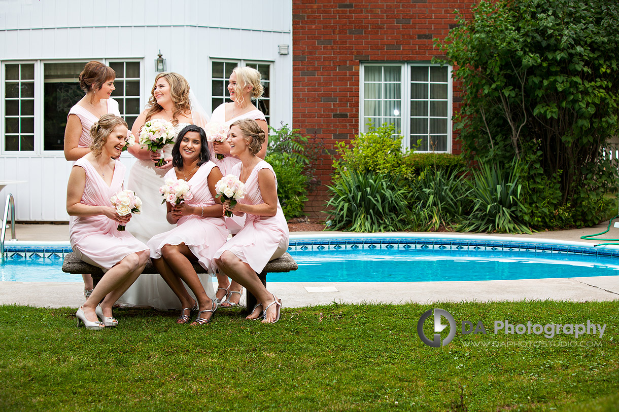 Bridesmaids dresses at Hamilton Golf and Country Club