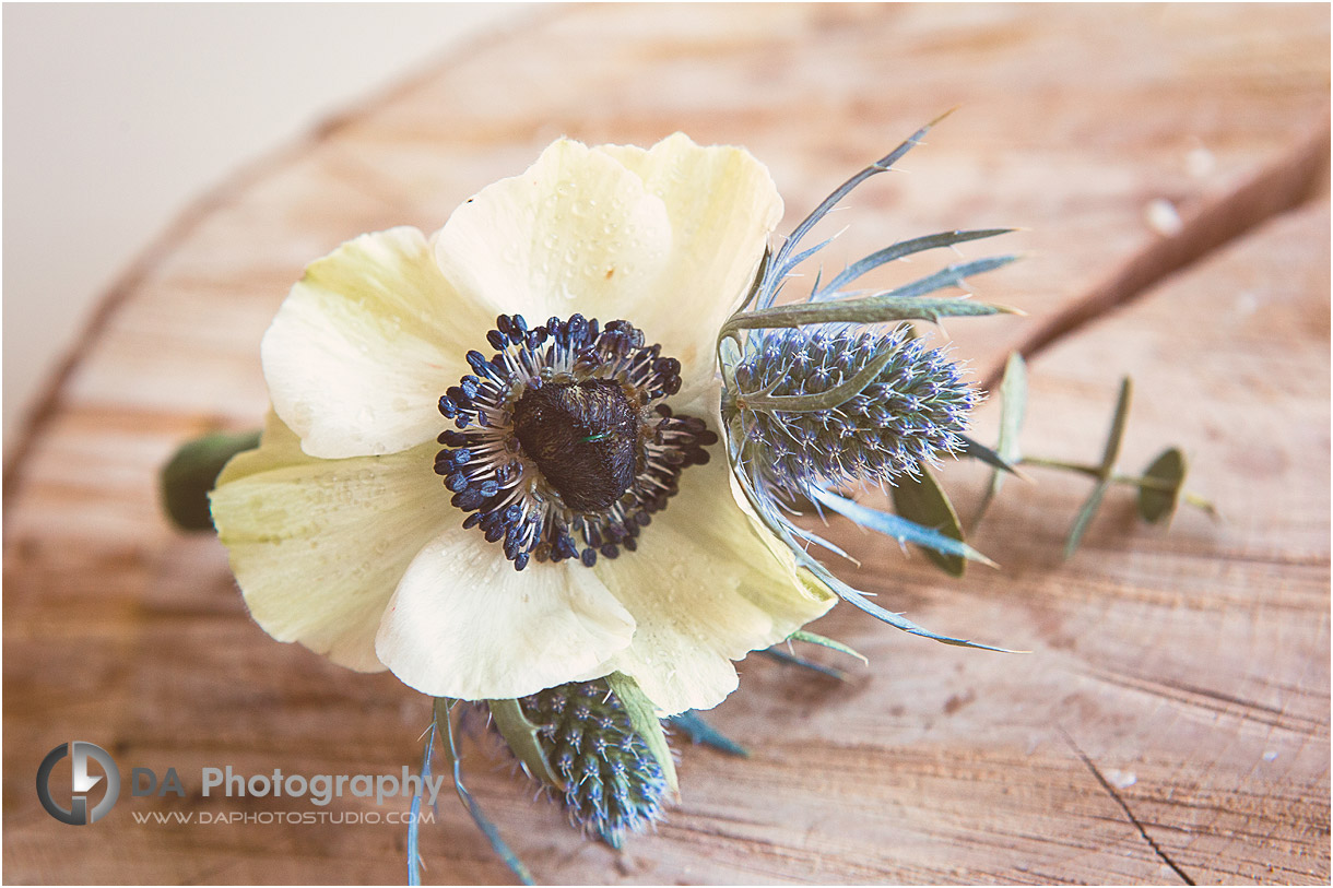 Groom's boutonniere on Vintage Style Wedding