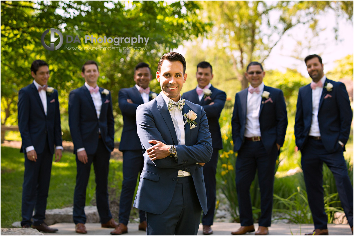 Groom with is Groomsman's at Humber University in Toronto
