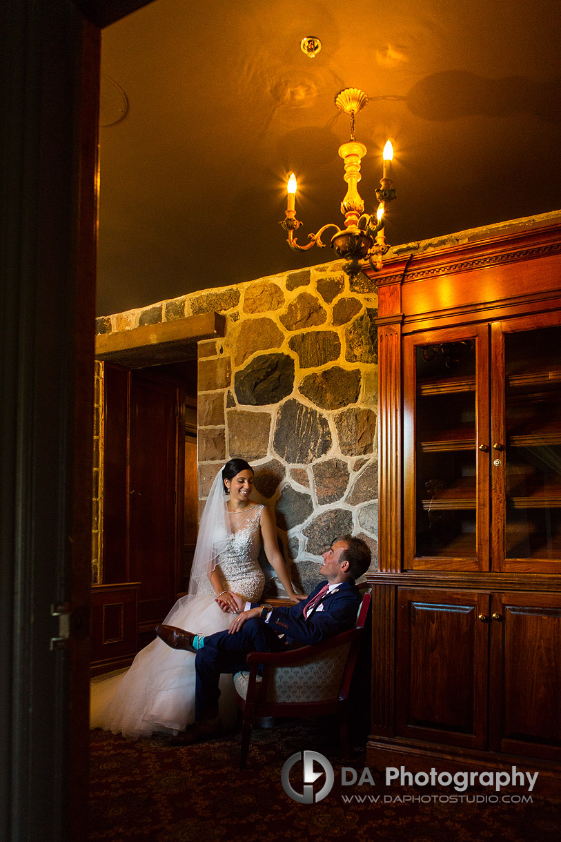 Bride and Groom at Edgewater Manor