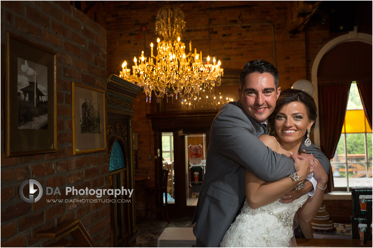 Bride and Groom at The PowerHouse in Stoney Creek