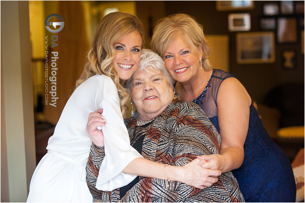 Three generations wedding photos