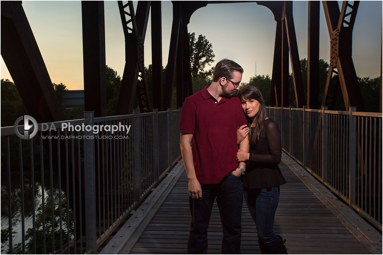 Sunset Engagement Photo in Norfolk County