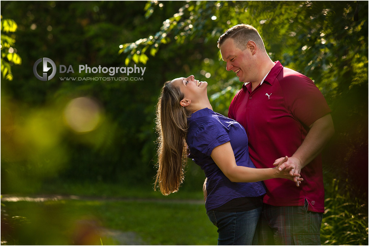 Spring Creative Engagement Photos in Caledon