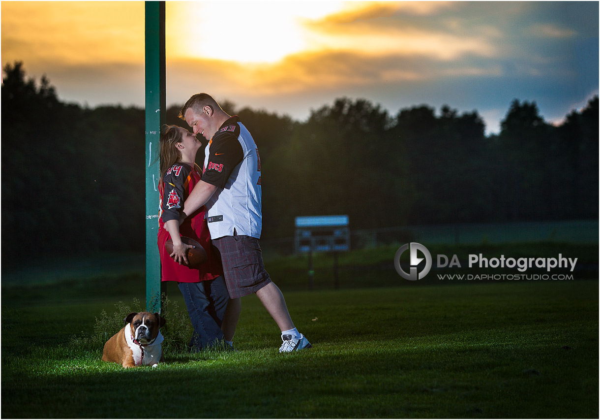 Sunset Creative Engagement Photo in Caledon