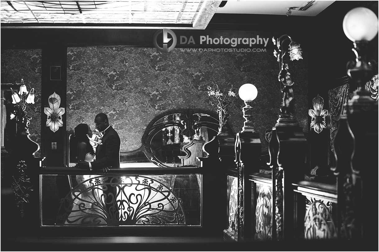 Bride and Groom at Dave Duncan House in Toronto