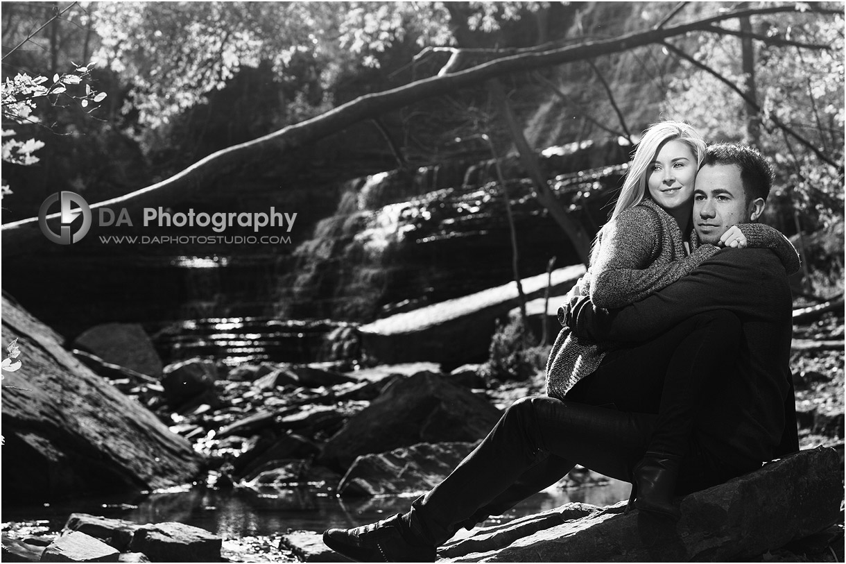 Engagement Photos at Albion Falls in Hamilton