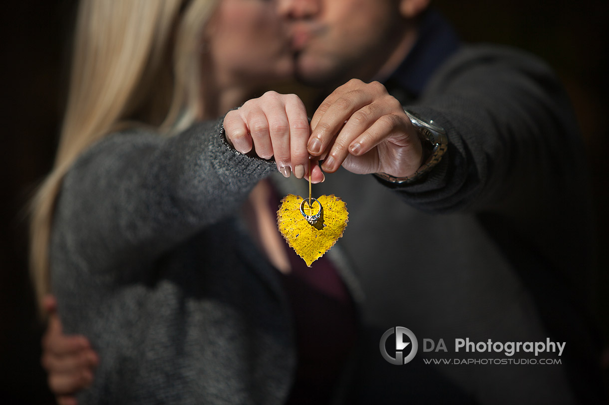 Bride and Groom to be at Albion Falls in Hamilton