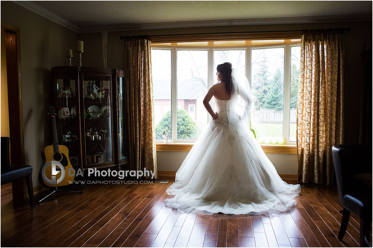 Bride at Lasalle Park Banquet Center in Burlington