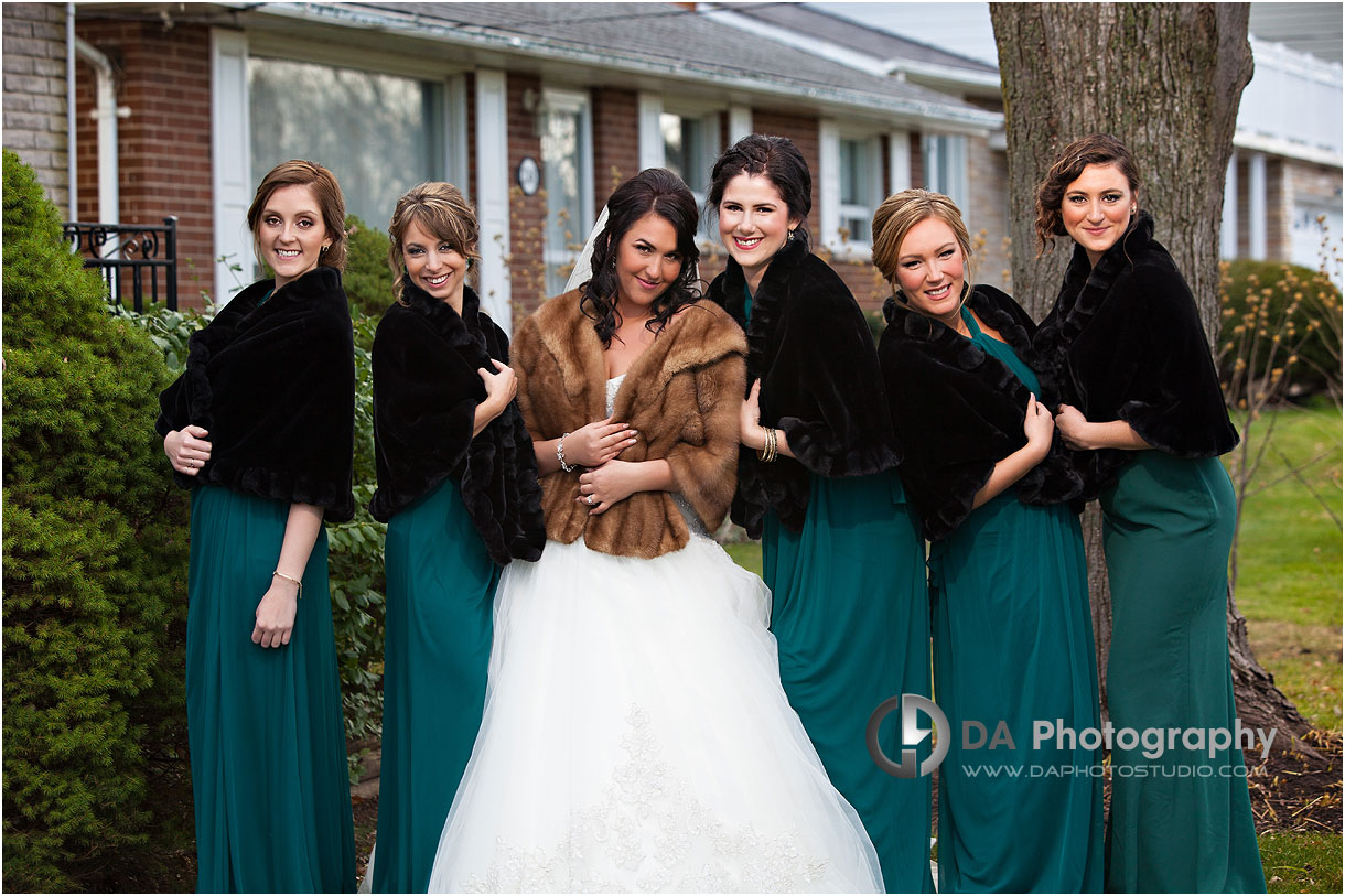 Bridesmaids portrait in Burlington