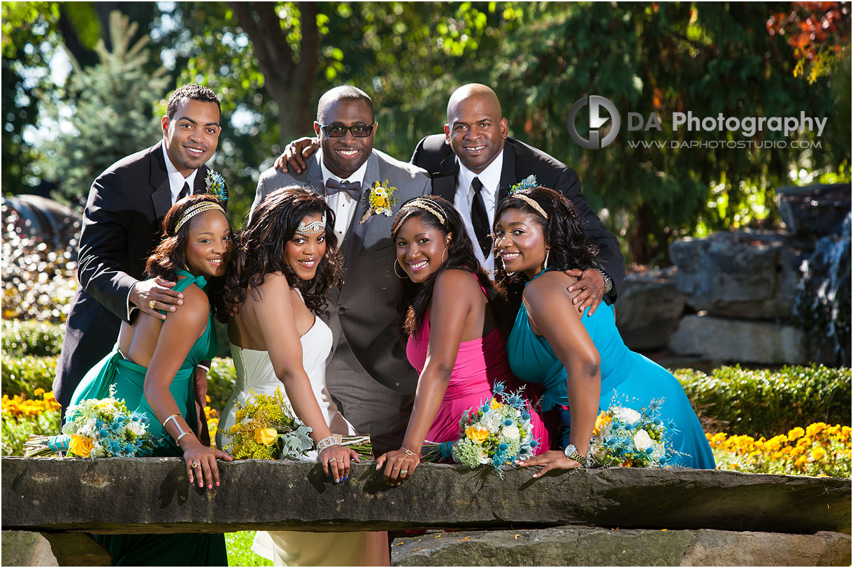 Bridal party at Terrace on The Green