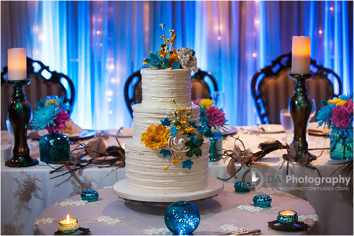 Wedding Cake at Terrace on The Green in Brampton