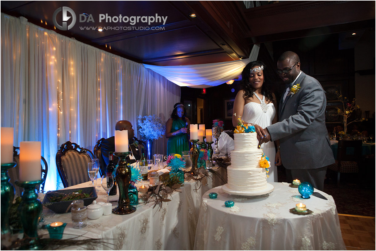 Photograph of a bride and groom at Terrace on The Green